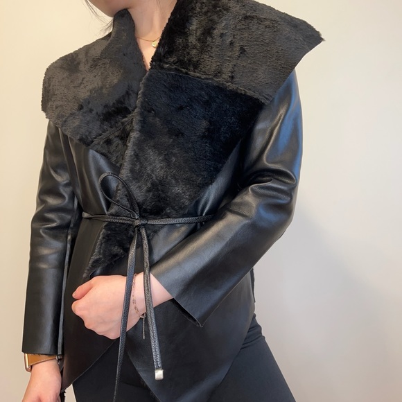 VEGAN LEATHER JACKET - Picture 7 of 8